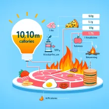сколько килокалорий выделяется при сжигании 1 г жира