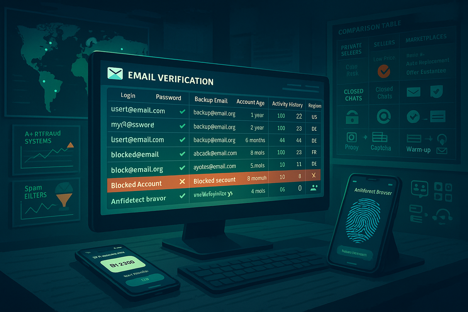 Как выбрать и купить надежные верифицированные email аккаунты для массовой автоматической регистрации и бизнеса