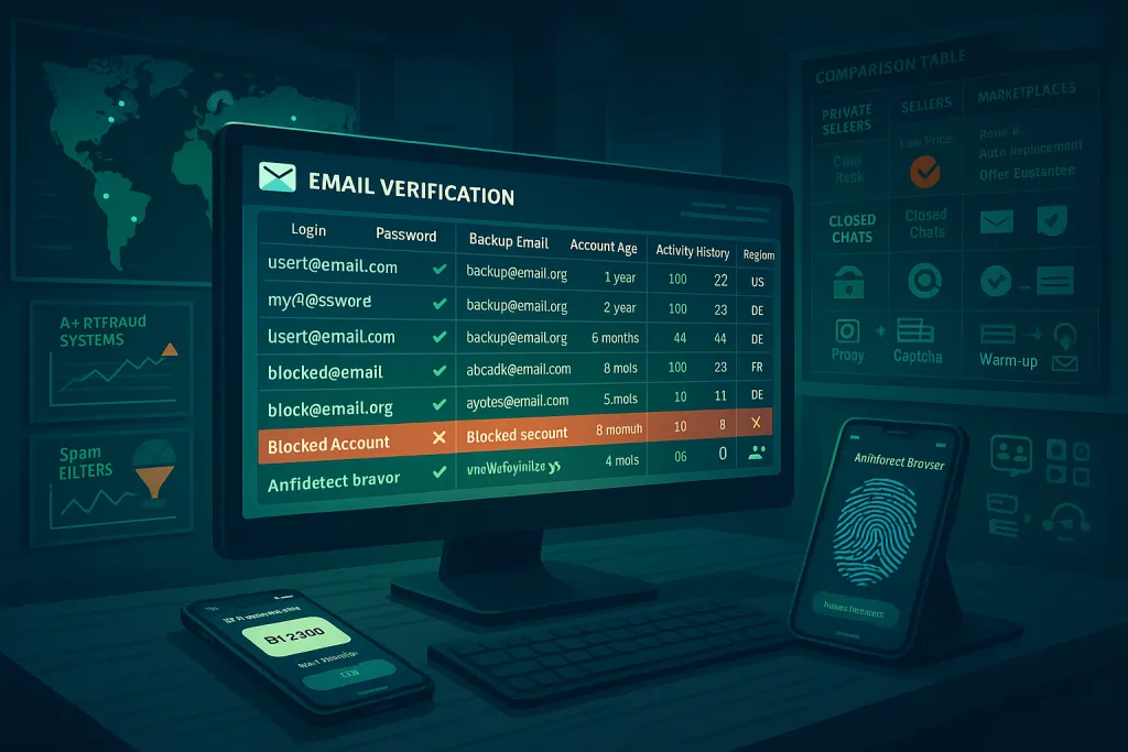 Как выбрать и купить надежные верифицированные email аккаунты для массовой автоматической регистрации и бизнеса